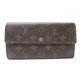 PORTEFEUILLE LOUIS VUITTON SARAH M60531 EN TOILE MONOGRAM MARRON WALLET 490€