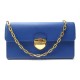 NEUF SAC A MAIN PRADA POCHETTE 1M1440 EN CUIR SAFFIANO BLEU WOC CLUTCH 1190€