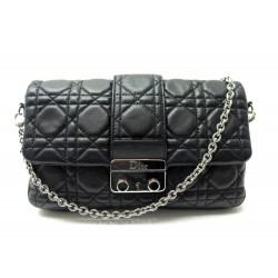 SAC A MAIN CHRISTIAN DIOR NEW LOCK POCHETTE BANDOULIERE CANNAGE NOIR WOC 1600€