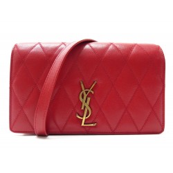 SAC A MAIN YVES SAINT LAURENT ANGIE BANDOULIERE CUIR MATELASSE WOC PURSE 1690€