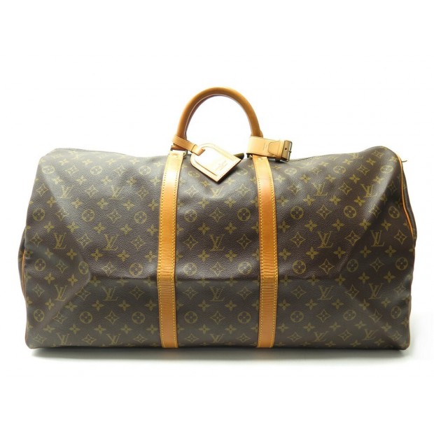 VINTAGE SAC DE VOYAGE LOUIS VUITTON KEEPALL 60 TOILE MONOGRAM TRAVEL BAG 1800€