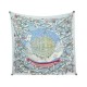 FOULARD HERMES NOEL AU 24 FAUBOURG PAR DIMITRI RYBALTCHENKO SOIE BLEU SILK SCARF