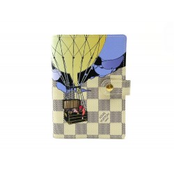 NEUF PORTE AGENDA VUITTON BALLONS MALLE TOILE DAMIER AZUR R21129 NEW DIARY COVER