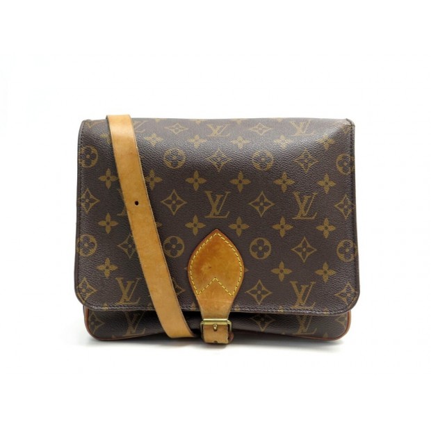 VINTAGE SAC A MAIN LOUIS VUITTON CARTOUCHIERE GM TOILE MONOGRAM HANDBAG 1200€