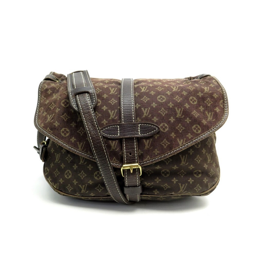 sac a main louis vuitton saumur mm en toile mini lin