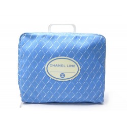 NEUF SAC DE VOYAGE A MAIN CHANEL LINE AIR 2016 COLLECTOR TOILE BLEU TRAVEL BAG