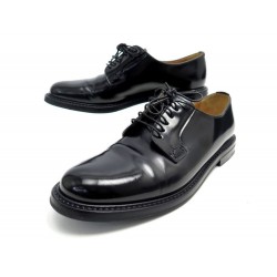 NEUF CHAUSSURES CHURCH'S DERBY SHANNON 3B 37 CUIR VERNIS NOIR + BOITE SHOES 690€