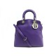 NEUF SAC A MAIN CHRISTIAN DIOR GRANVILLE BANDOULIERE EN CUIR GRAINE VIOLET 3250€