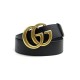 NEUF CEINTURE GUCCI GG MARMONT 2015 RE-EDITION 400593 T90 NOIR BOUCLE BELT 395€