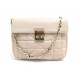 NEUF SAC A MAIN CHRISTIAN DIOR MISS PROMENADE CUIR CANNAGE ROSE POUCH 1190€