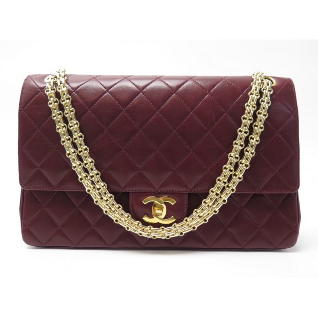 Timeless/classique leather crossbody bag Chanel Burgundy in Leather -  35751289
