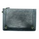 NEUF POCHETTE JEROME DREYFUS POPOCHE L CUIR NOIR 