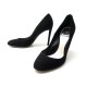 NEUF CHAUSSURES CHRISTIAN DIOR ESCARPINS 38.5 EN DAIM NOIR HEELS SHOES 650€