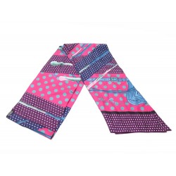 FOULARD HERMES MAXI TWILLY CLIC CLAC JULIE ABADIE EN SOIE ROSE SILK SCARF 260€