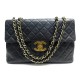 SAC A MAIN CHANEL CLASSIQUE TIMELESS MAXI JUMBO EN CUIR MATELASSE NOIR BAG 8900€