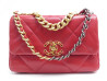 sac a main chanel 19 cuir matelasse rouge 2019