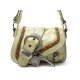 SAC A MAIN CHRISTIAN DIOR MINI GAUCHO EN CUIR BEIGE LEATHER HANDBAG PURSE 1500€