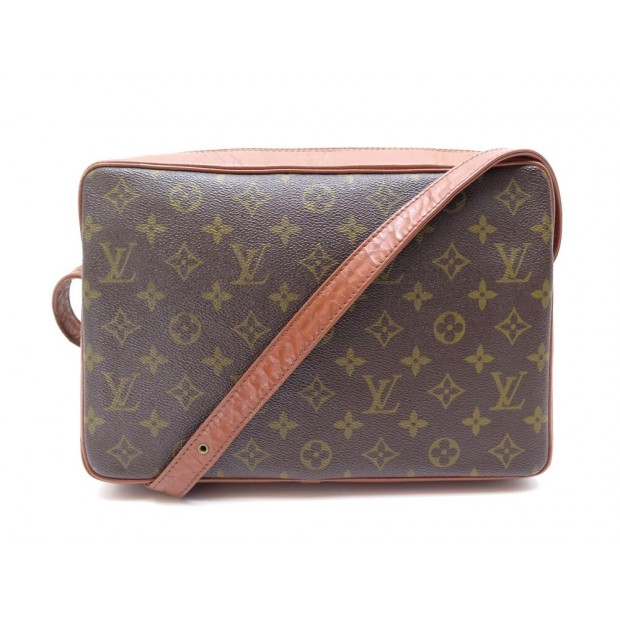 VINTAGE SAC A MAIN LOUIS VUITTON BESACE BANDOULIERE EN TOILE MONOGRAM & CUIR BAG