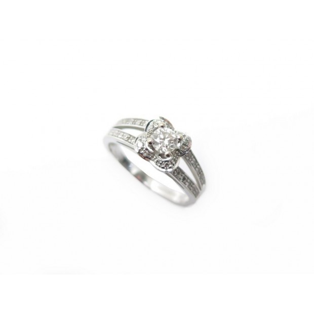 BAGUE MAUBOUSSIN SOLITAIRE CHANCE OF LOVE N2 T49 EN OR BLANC DIAMANTS RING 1335€