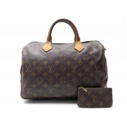 SAC A MAIN LOUIS VUITTON SPEEDY 30 + POCHETTE CLES M41108 TOILE MONOGRAM 1205€