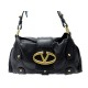 SAC A MAIN VALENTINO V LOGO EN CUIR NOIR PORTE EPAULE BLACK LEATHER PURSE 1980€