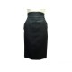 JUPE CHANEL P36702 T 36 S EN TWEED NOIR BOUTON TETE DE LION BLACK SKIRT 2320€