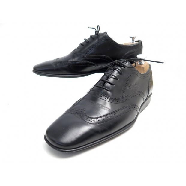 CHAUSSURES LOUIS VUITTON RICHELIEU 7 41 EN CUIR NOIR BLACK LEATHER SHOES 750€