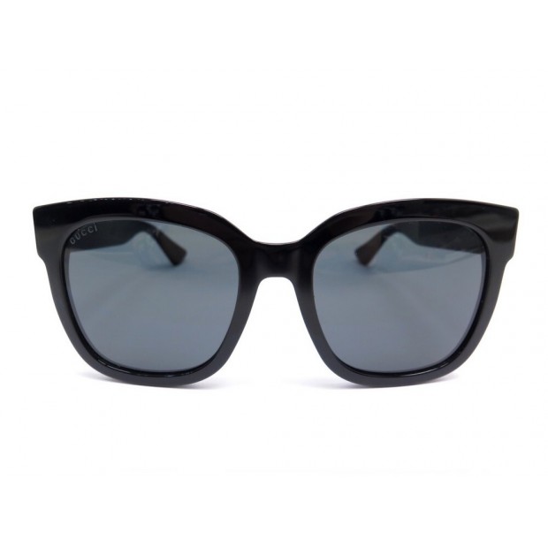 LUNETTES DE SOLEIL GUCCI GG0034S EN RESINE NOIR + ETUI BLACK SUNGLASSES 270€