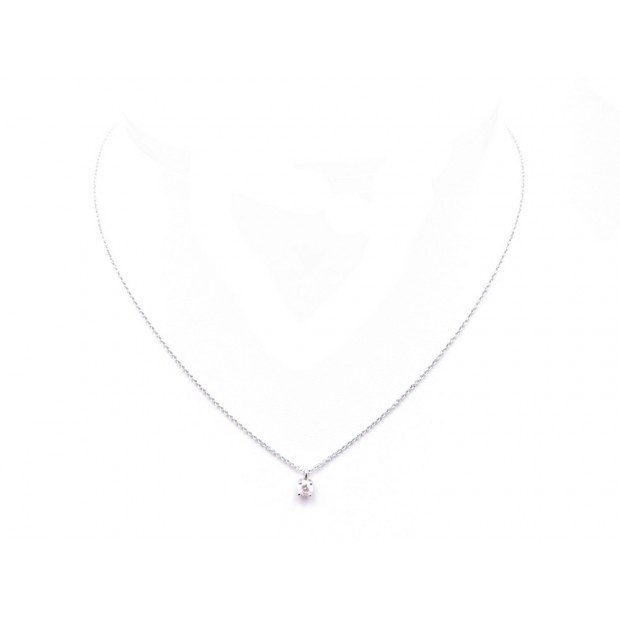 COLLIER TIFFANY AND CO PENDENTIF ORNE 1 DIAMANT SOLITAIRE 0.17CT NECKLACE 1500€