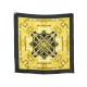 NEUF FOULARD HERMES EPERON D'OR ORIGNY CARRE 90 EN SOIE NOIR NEW SILK SCARF 385€