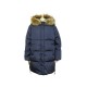 NEUF MANTEAU MAX MARA WEEKEND DOUDOUNE LONGUE XL 46 EN NYLON BLEU NEW COAT 570€