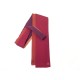 NEUF CRAVATE HERMES MAILLE DE SOIE 4 TEMPS EN SOIE TRICOLORE ROUGE NEW TIE 220€