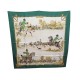 VINTAGE FOULARD HERMES LIVREE IMPERIALE P LEDOUX CARRE VERT SOIE SILK SCARF 350