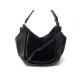 SAC A MAIN SONIA RYKIEL BANDOULIERE CUIR & DAIM NOIR LEATHER HAND BAG PURSE 750€