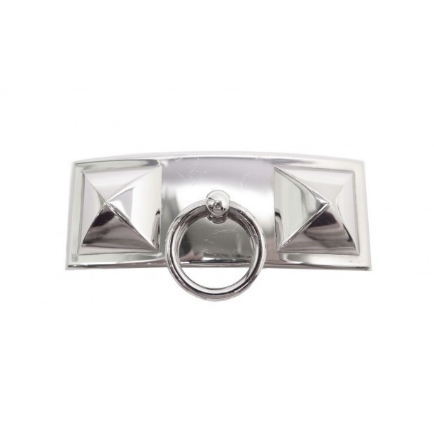 BOUCLE DE CEINTURE HERMES MEDOR COLLIER DE CHIEN LIEN 24 MM PALLADIE BUCKLE BELT