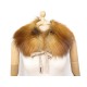 NEUF ETOLE BURBERRY COL EN FOURRURE DE RENARD MARRON NEW FOX FUR COLLAR 450€