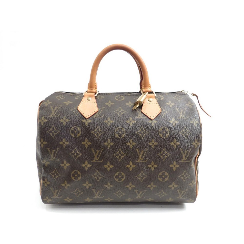Louis Vuitton, Bags, Louis Vuitton Lv Logo Deauville Hand Bag Monogram  Leather Brown M4727 France