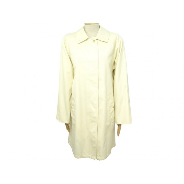 MANTEAU BURBERRYS 10 REG C88D TRENCH T44 L COTON CREME BEIGE COTTON COAT 1500€