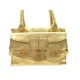 SAC A MAIN SERGIO ROSSI 158949 EN CUIR DORE PORTE EPAULE PURSE HAND BAG 1100€