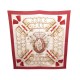 AUTHENTIFICATION : VINTAGE FOULARD HERMES AUX CHAMPS CARRE SOIE SILK