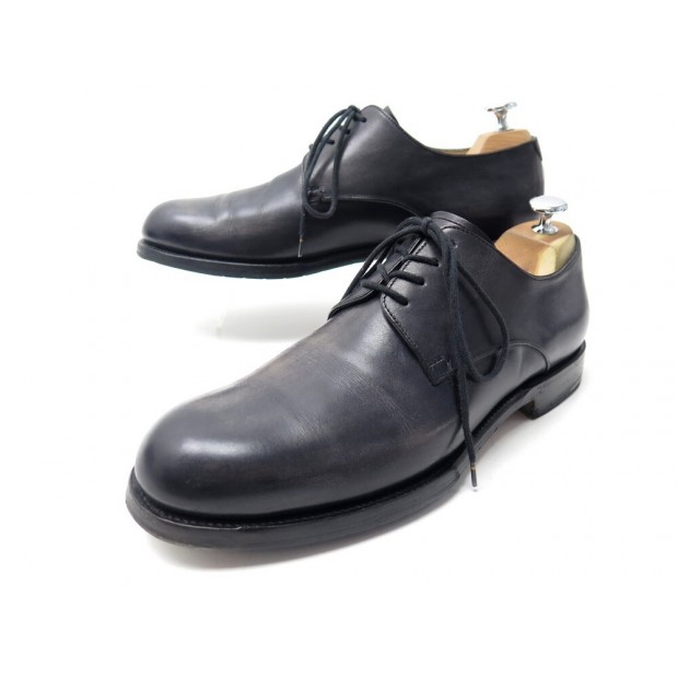 CHAUSSURES BERLUTI DERBY 8 42 EN CUIR GRIS PATINE BOITE GREY LEATHER SHOES 1750€