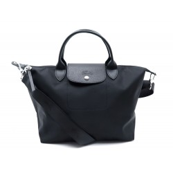 NEUF SAC A MAIN LONGCHAMP LE PLIAGE NEO M ENTOILE NOIR BANDOULIERE HAND BAG 160€