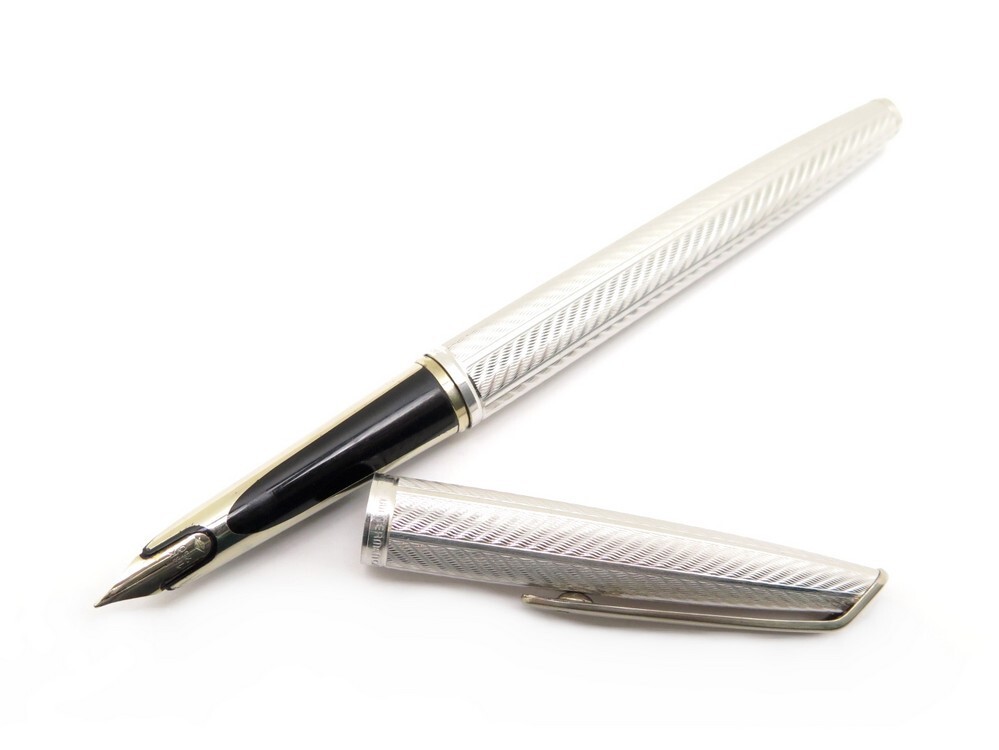 STYLO PLUME WATERMAN CF argent massif Grain d'orge Barley sterling silver FP EUR 165,00 - FR