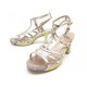 NEUF CHAUSSURES CHANEL G30592 SANDALES A TALONS LUMINEUX 39 LIGHT SHOES 1500€