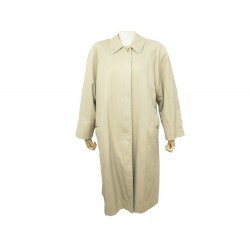 VINTAGE MANTEAU BURBERRYS TRENCH LONG NR95B 12 L 40 42 EN COTON BEIGE COAT 1550€