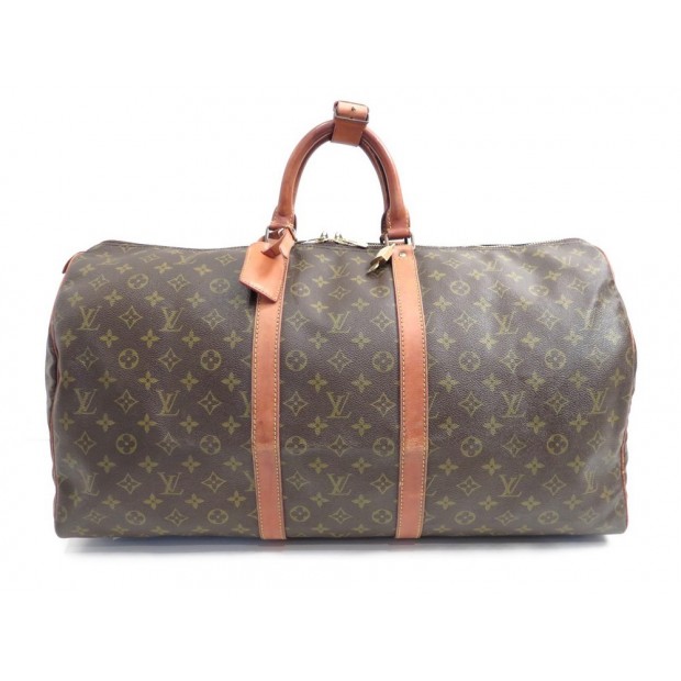 VINTAGE SAC DE VOYAGE A MAIN LOUIS VUITTON KEEPALL 55 MONOGRAM LV BAG 1030€