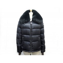 MANTEAU PRADA DOUDOUNE 28D061 44 IT 40 FR M MATELASSEE FOURRURE RENARD 2300€