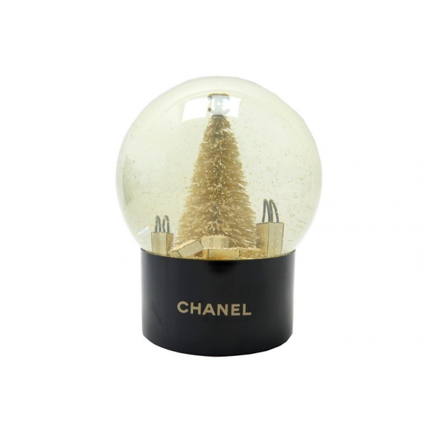 BOULE A NEIGE CHANEL SAPIN DE NOEL ET SACS SHOPPING + BOITE CHRISTMAS SNOW BALL