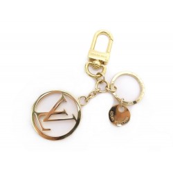 PORTE CLES LOUIS VUITTON LV CIRCLE M68000 BIJOU DE SAC METAL DORE KEY RING 220€