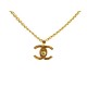 VINTAGE COLLIER CHANEL METAL DORE 3 